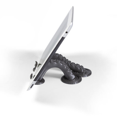 Держатель планшета в виде щупальцев осьминога, серая