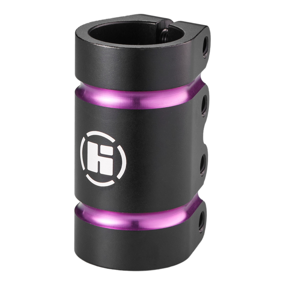 Хомут HIPExtreme H6 SCS 31.8 мм, 4 болта, черный/фиолетовый