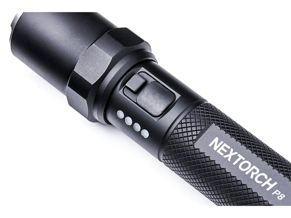 Тактический фонарь Nextorch P8 High Output Compact Duty, 1300 lm, 4 режима, алюминий, 18650 несъёмный, IPX7, 140г