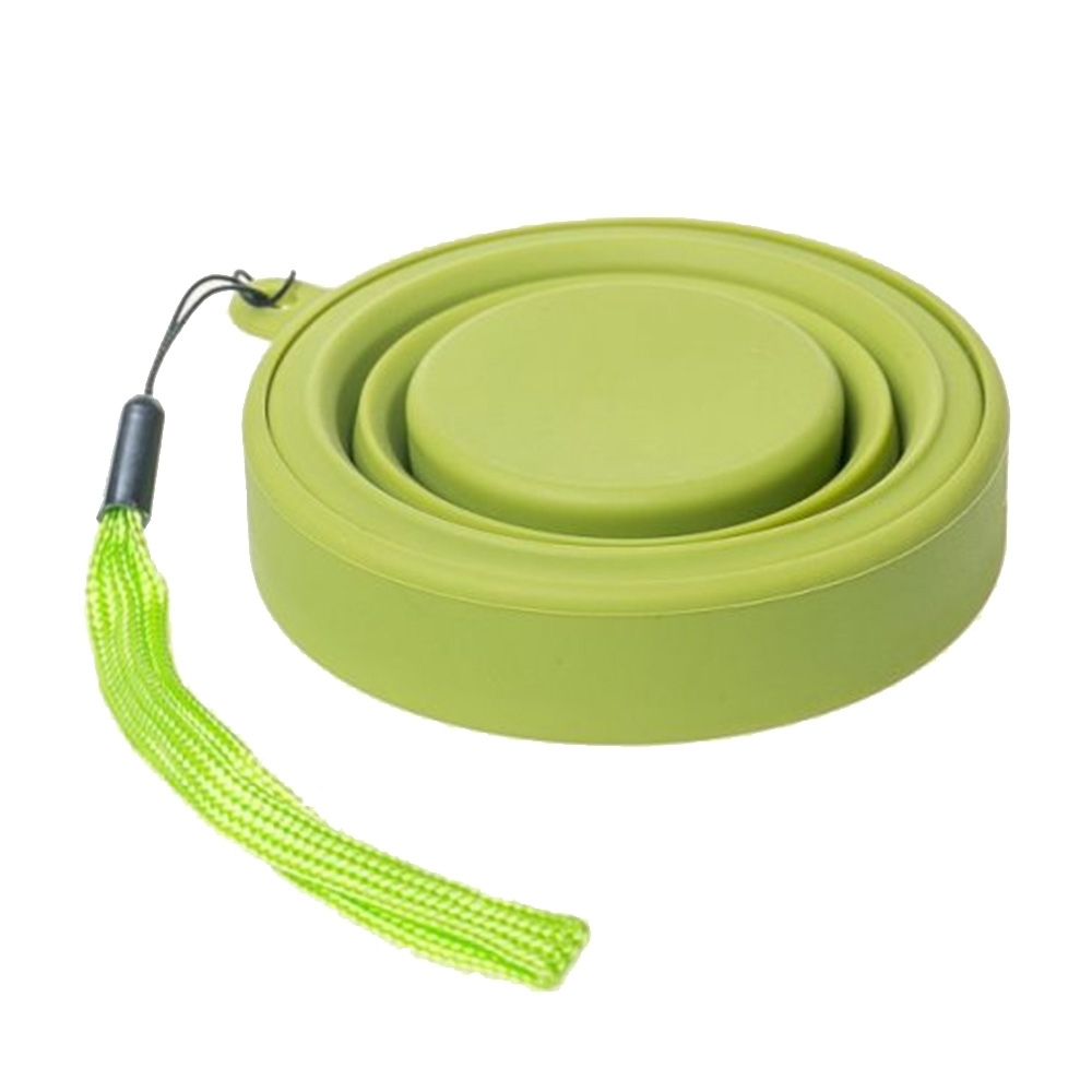 Tramp Стакан силиконовый складной с крышкой, TRC-083-6050, оливковый