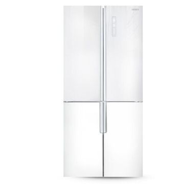 Холодильник Ginzzu NFK-510 White glass