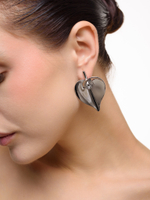 Серьги "Lily petal" Silver