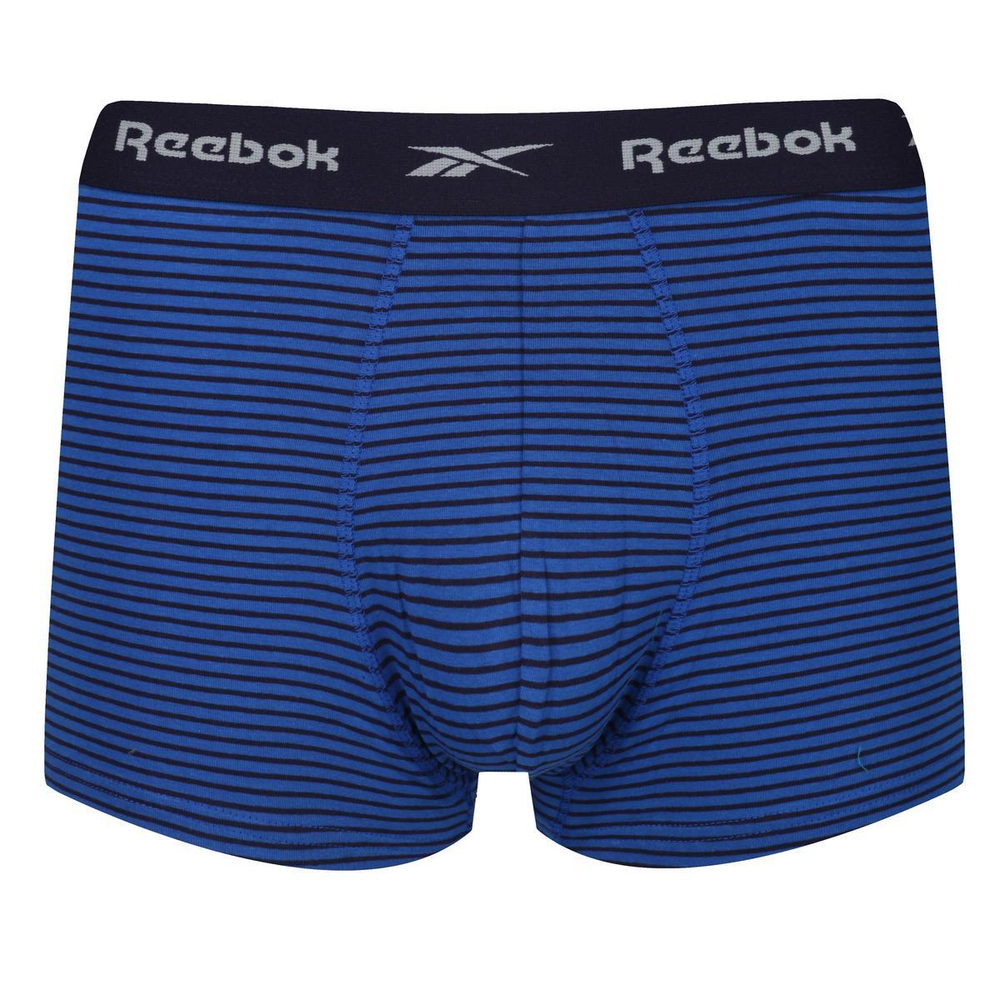 Мужские спортивные боксеры Reebok Mens Trunk EDRIK 3P - grey/purple/blue stripe