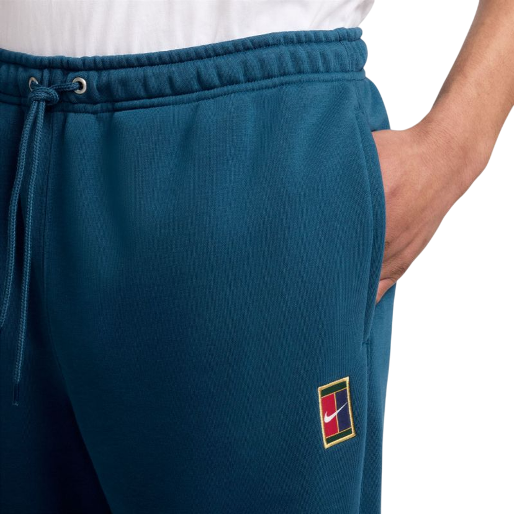 Мужские теннисные штаны Nike Court Heritage Dri-FIT Fleece - blue force