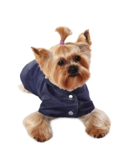 Дождевик для собак мелких и средних пород с капюшоном