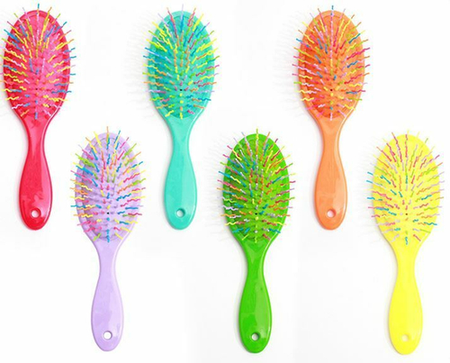 30%Массажная расческа для волос на мягкой подушке, овальная,1 шт.  Цвет в ассортименте.