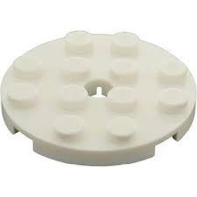 Lego Круглая Плитка 4х4 (белый) 4515347