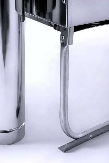 Печь воздухогрейная ИНВЕНТ Экономка средняя нержавеющая сталь 0,8мм со стационарными экранами + короб для камней в сумке 37590