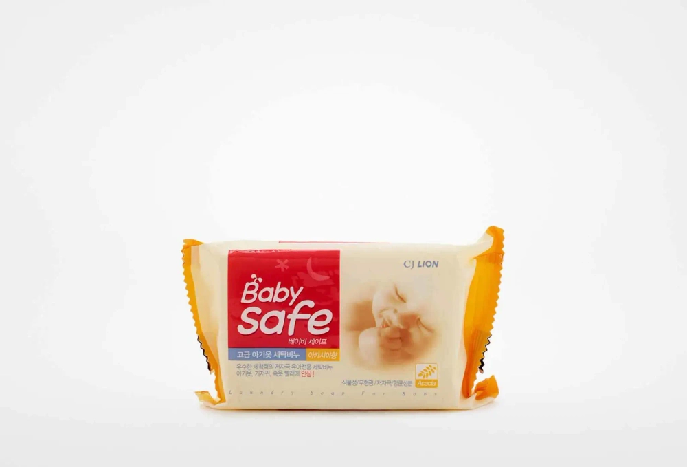 Мыло для стирки детских вещей с ароматом акации "Baby safe", 190 г, LION