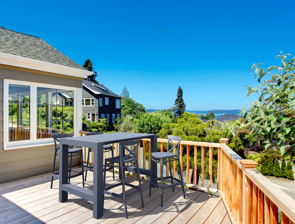 Стол пластиковый барный раздвижной Siesta Contract Vegas Bar, темно-серый