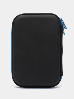 Пенал школьный с динозавром в школу для девочек мальчиков с 3д рисунком на молнии,  черный