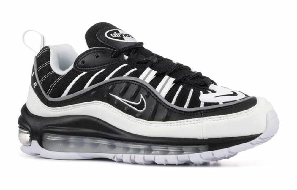 Кроссовки Nike Air Max 98 Black Silver (Женская размерная сетка)