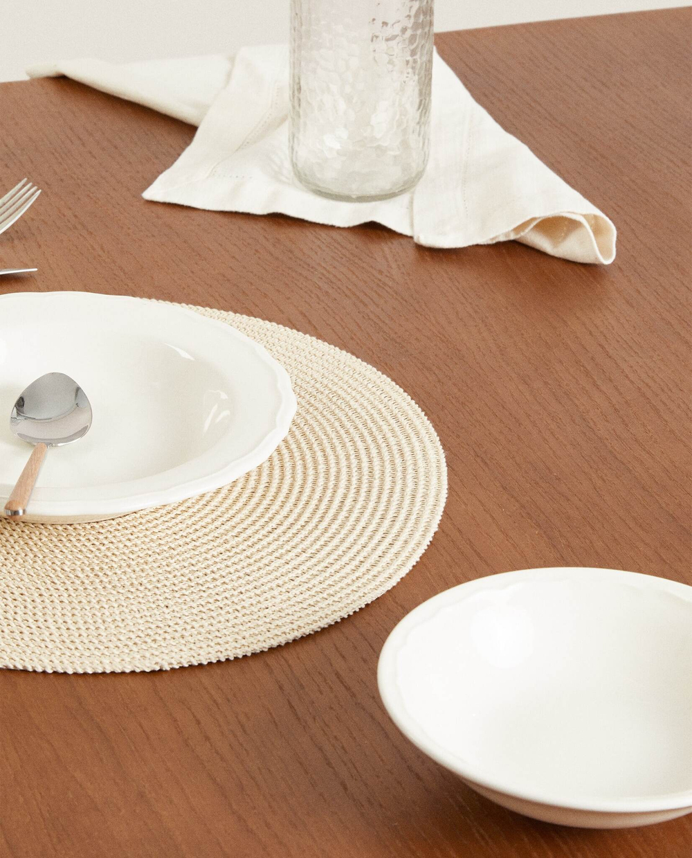 ZARA HOME БУМАЖНАЯ ПОДСТАВКА (УПАКОВКА ИЗ 2), КОРИЧНЕВЫЙ