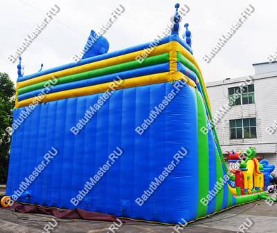 Коммерческий надувной батут "Осьминоги и акулы" 17*10*8 м B-14657