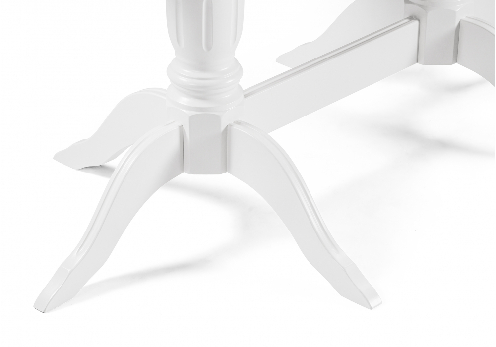 Стол деревянный Woodville Эритрин овальный белый