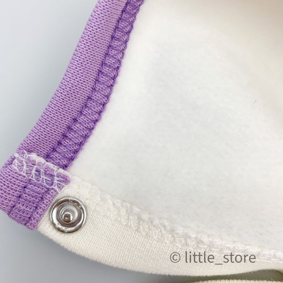 Комбинезон утепленный "Зайкины истории" молочный с лиловым