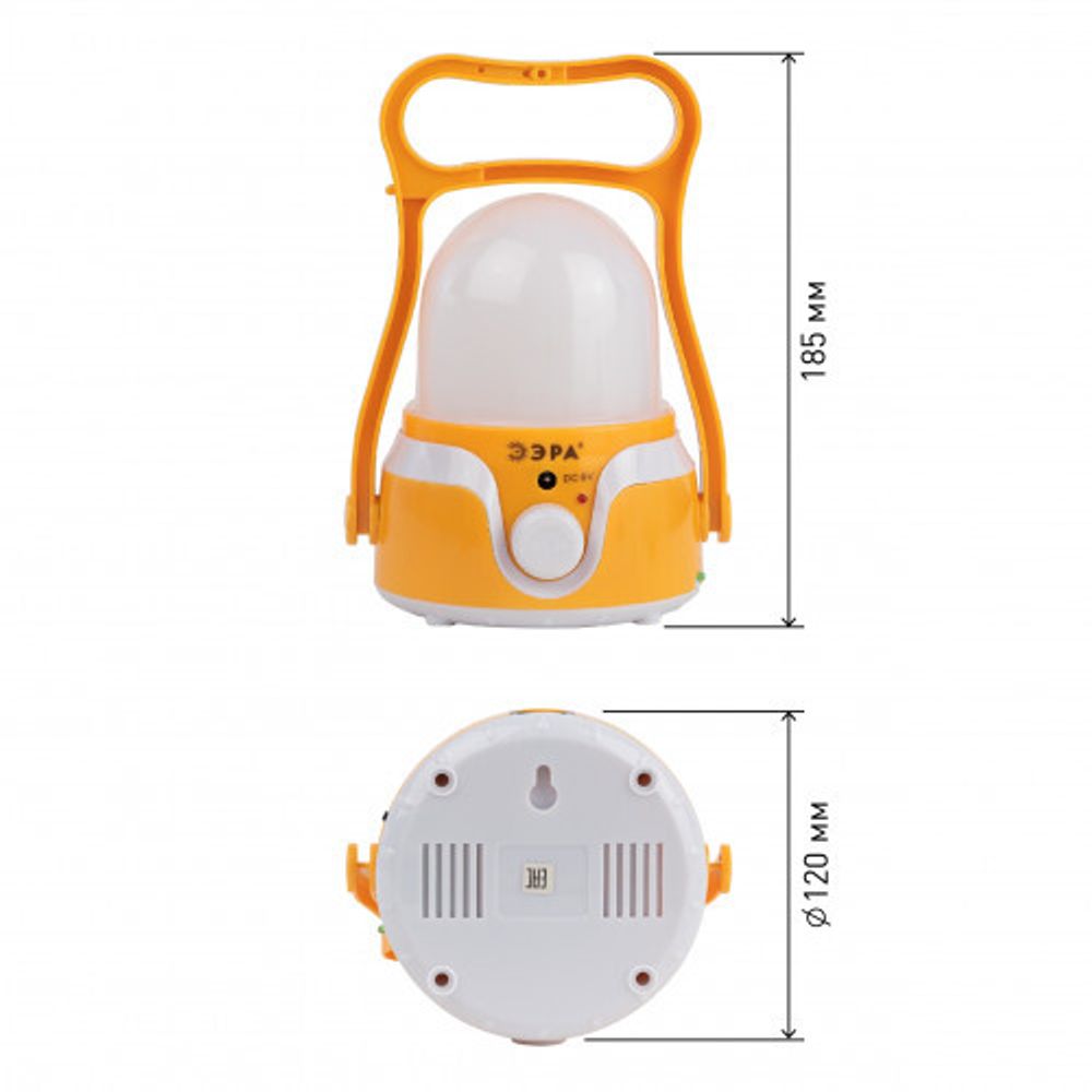 Фонарь кемпинговый светодиодный ЭРА KA-801 Гном аккумуляторный 4 Вт, 1700мАч 5V, USB, подвес + диммер