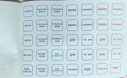 Комплект наклеек "Водоснабжение и отопление" VALFEX