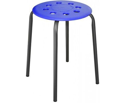 Табурет для кухни и ванной Мебель для дома Табуретка кухонная пластиковая Nika Ника Синий АРТ ТП01/С