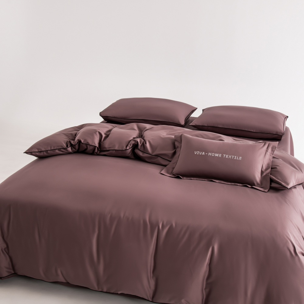 Комплект постельного белья Однотонный Сатин Элитный OCE007