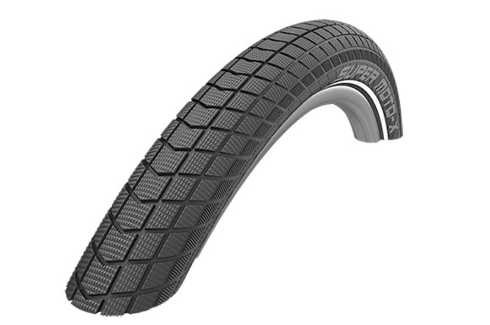 Покрышка 27.5x2.40/650B (62-584) 05-11101112.01 SUPER MOTO-X Perf, GreenGuard АНТИПРОКОЛ, SnakeSkin B/B-SK+RT(светоотр) HS439 DC 67EPI 41B SCHWALBE