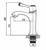 Смеситель для раковины Creavit ELEGANT EG1500-S