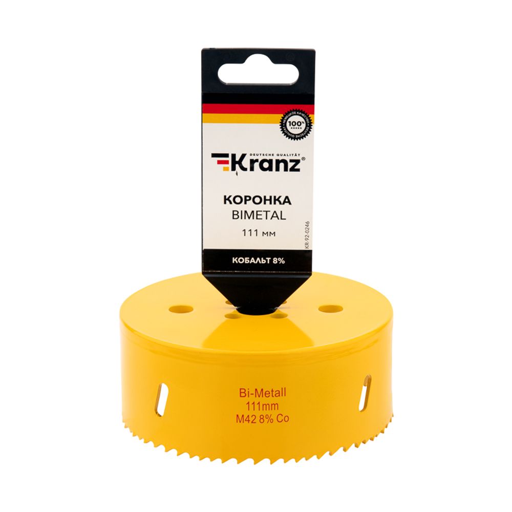 Коронка по металлу биметаллическая (Bimetal) 111мм KRANZ