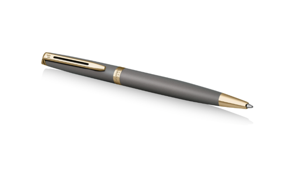 Waterman Hemisphere Metallic Grey Lacquer GT ручка шариковая, 1,0мм, подарочная упаковка