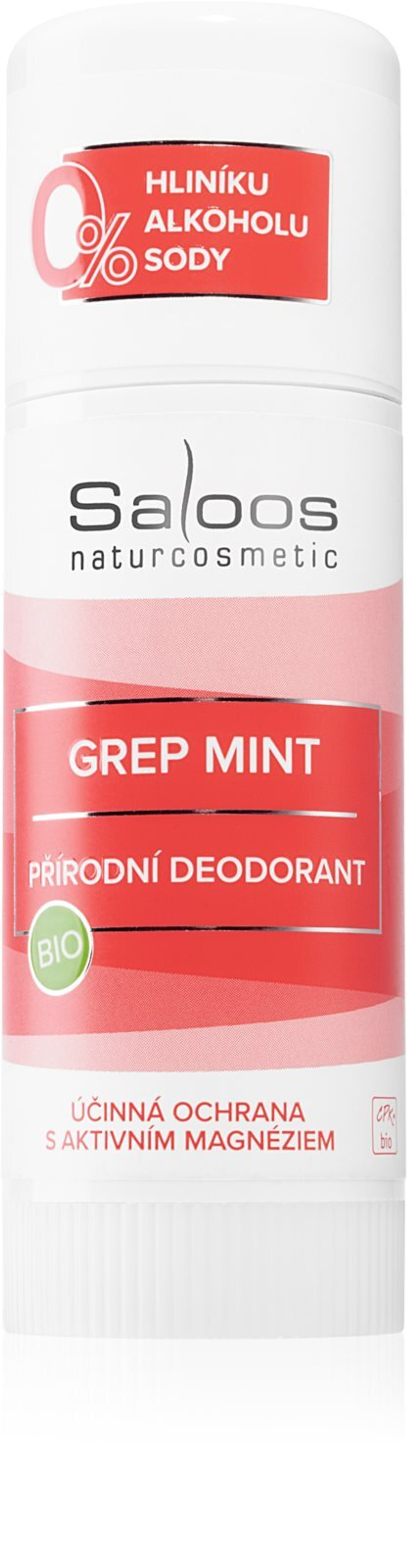 Saloos Bio Deodorant Grep Mint - стик-дезодорант /   50  ml  / GTIN 8594031324867