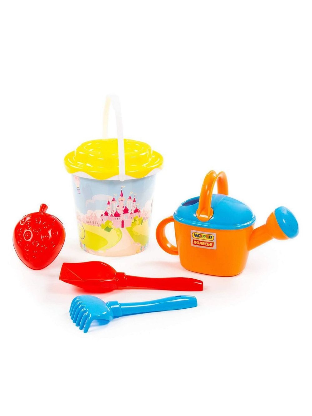 Летний набор для игры в песок № 389.Размер в упаковке 23х18х34см, в сетке (38302)