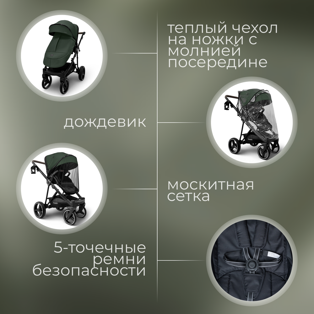 Модульная коляска BubaGO Savella 3в1
