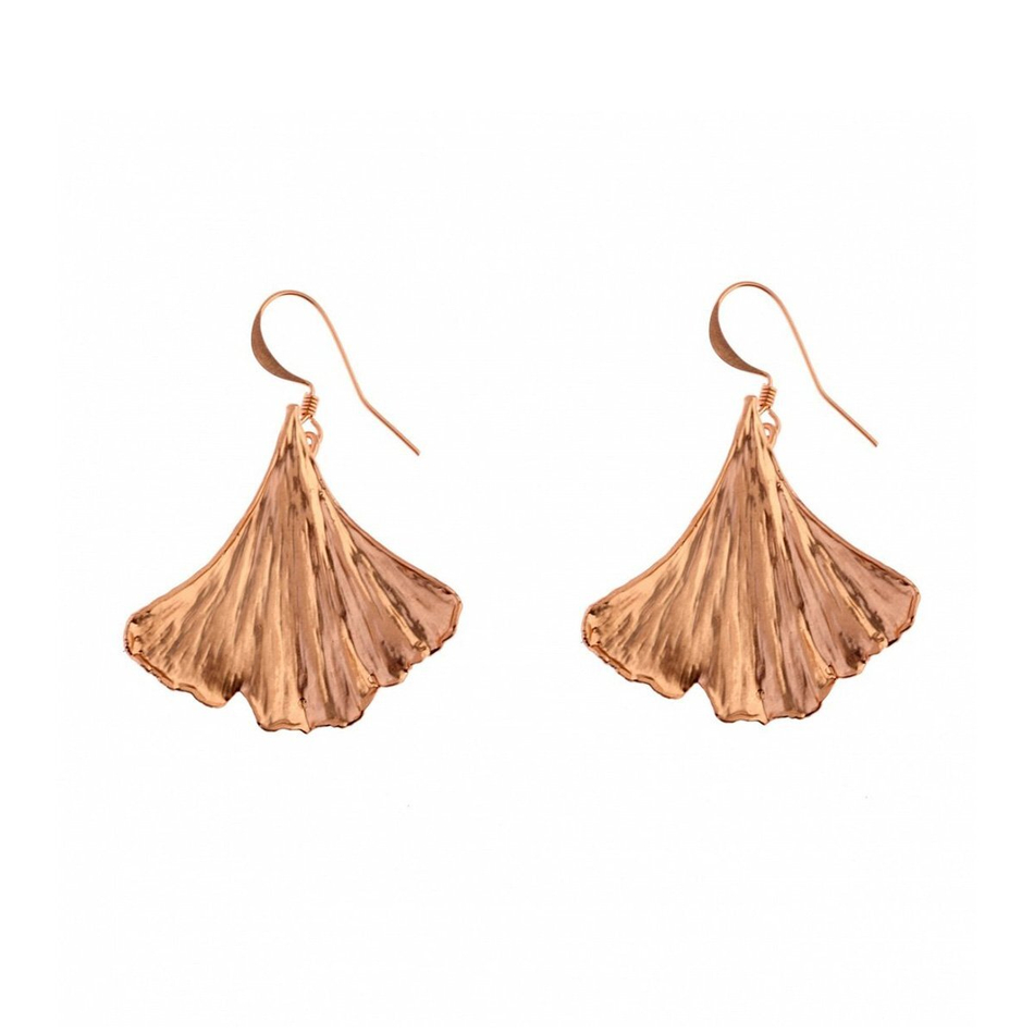 Серьги листья Ester Bijoux Гинкго LF14C-G BR