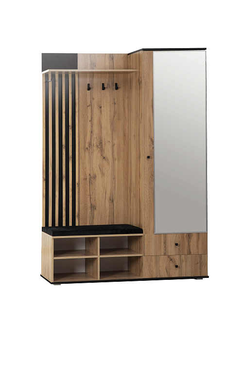 ЛИБЕРТИ Белый Шкаф для прихожей 51.22  (опора h=20мм) 1440х2170х429 (4 пакета)