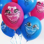 Шар (14"/36 см) Зубастики милые 2цв, 50 шт.