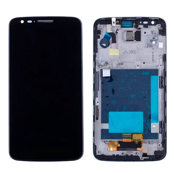 Дисплей для LG G2 D800 D801 D803 VS980 F320 LS980 в сборе с тачскрином на рамке (Black)