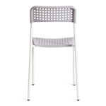 Стул ADDE (mod. C-049) металл/пластик, 39 х 49 х 78 см, Grey (серый) /White (белый)