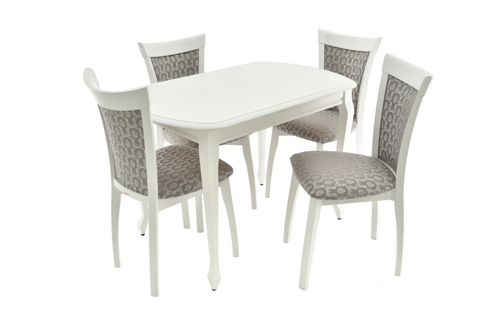 Стол Аврора Прага, Эмаль белая