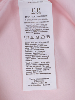 Футболка C.P. Company 30/1 Jersey Label Logo Pink