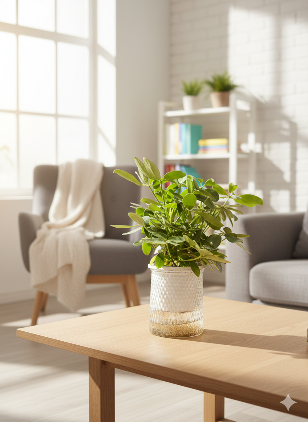 Шеффлера д.11, в горшке с автополивом