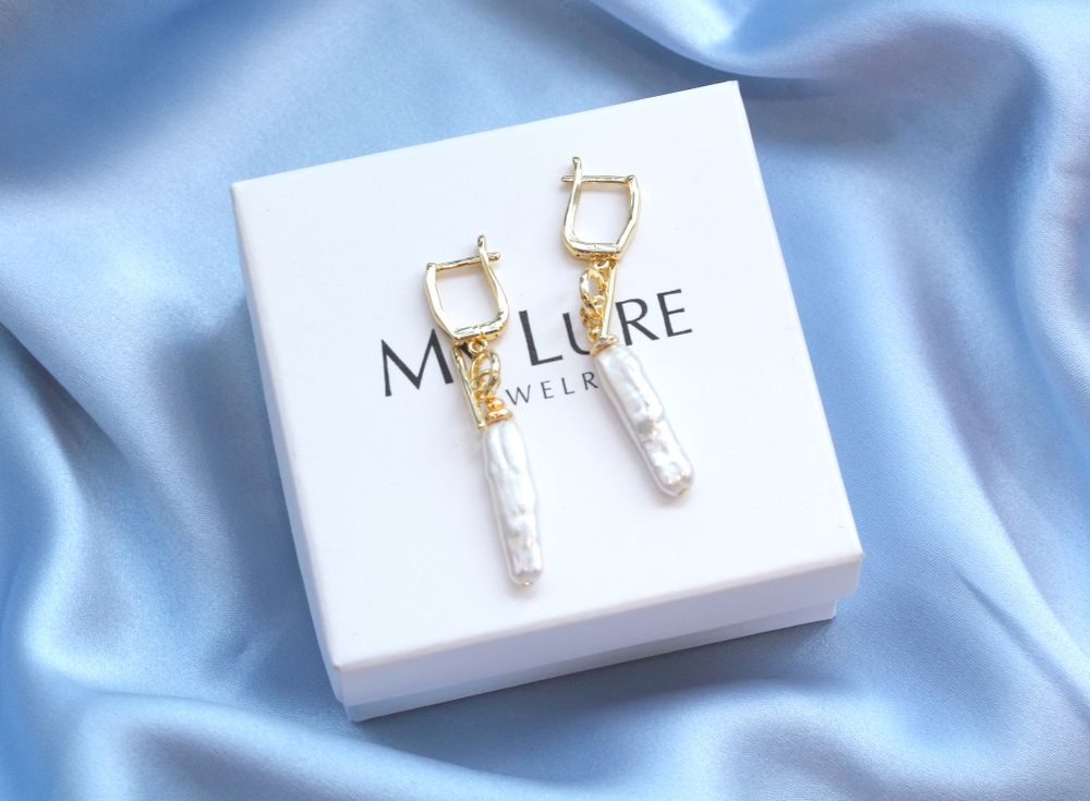 Серьги Жемчужные