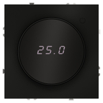 Терморегулятор электронный VOLTUM S70 с индикацией и датчиком, для теплого пола, (черный матовый)