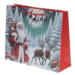 GAEM Пакет подарочный (бумага 210г/м2, блок 12шт), L26 W10 H32 см, 4в.