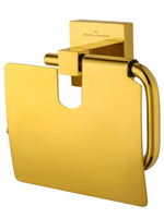 Держатель для туалетной бумаги с крышкой WONZON & WOGHAND POLO, Темное золото (WW-8926-DG)