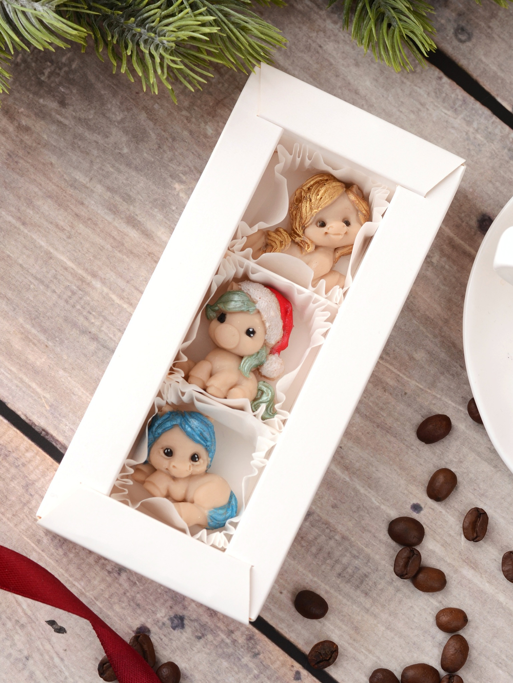 Мини-набор шоколада "Новогодний" с лошадками #1