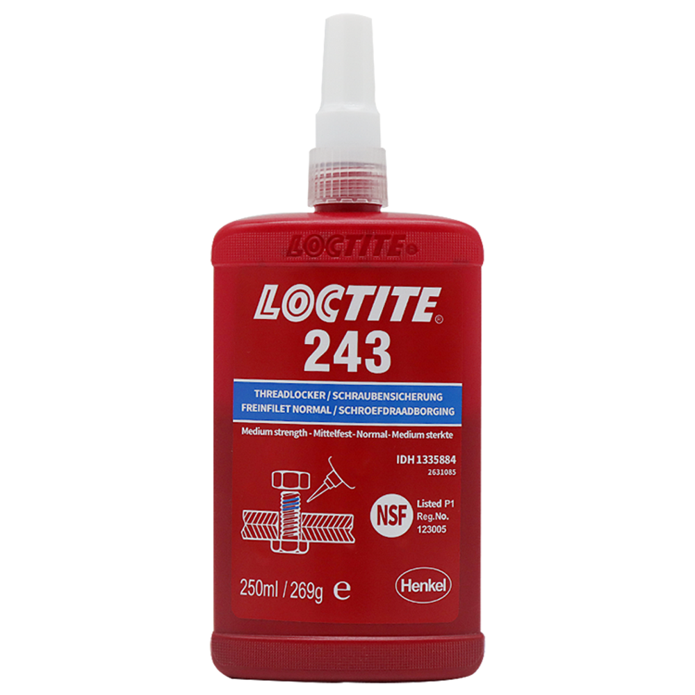 Loctite 243, фиксатор резьбы средней прочности