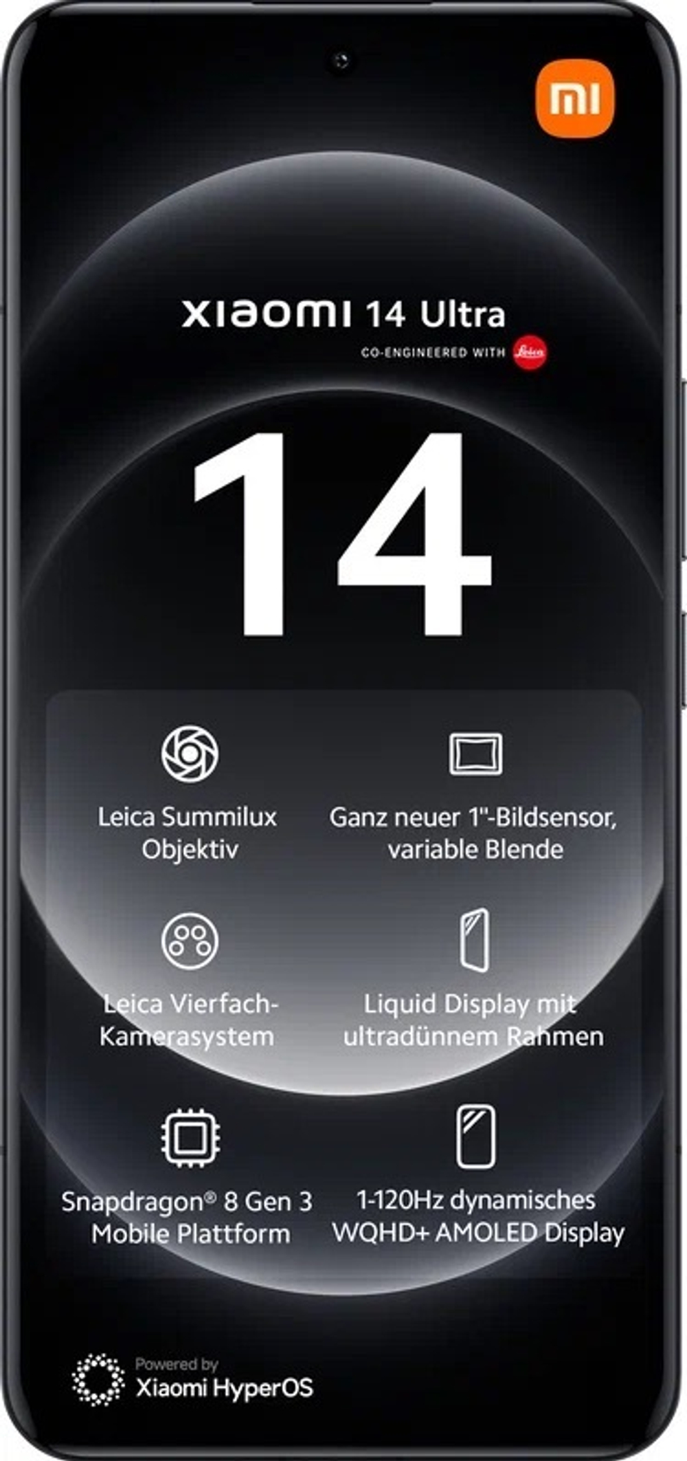Смартфон Xiaomi 14 Ultra 16/512 ГБ Global, Dual nano SIM, черный