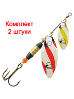 Блесна вертушка DOUBLE LONG 16,0g, № 1 + № 3, DUL-01