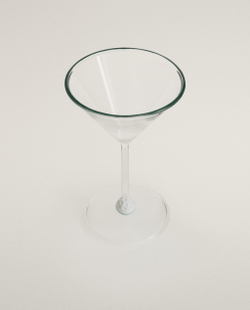 Zara Home бокал из боросиликатного стекла, цвет зелёный, 16 см · 8320/401