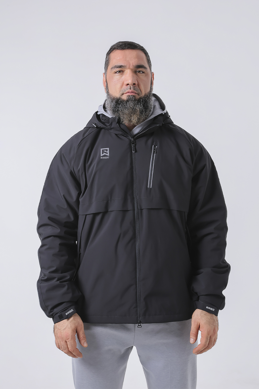 Куртка утепленная с подкладкой Rage black арт.: HY27161