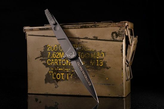 Складной нож Extrema Ratio BD4 Contractor BL - "BD4CONTRACTOR" c клинком из стали Böhler N690, рукоять Anticorodal®